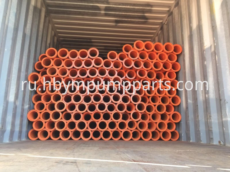 concrete pump pipe load container